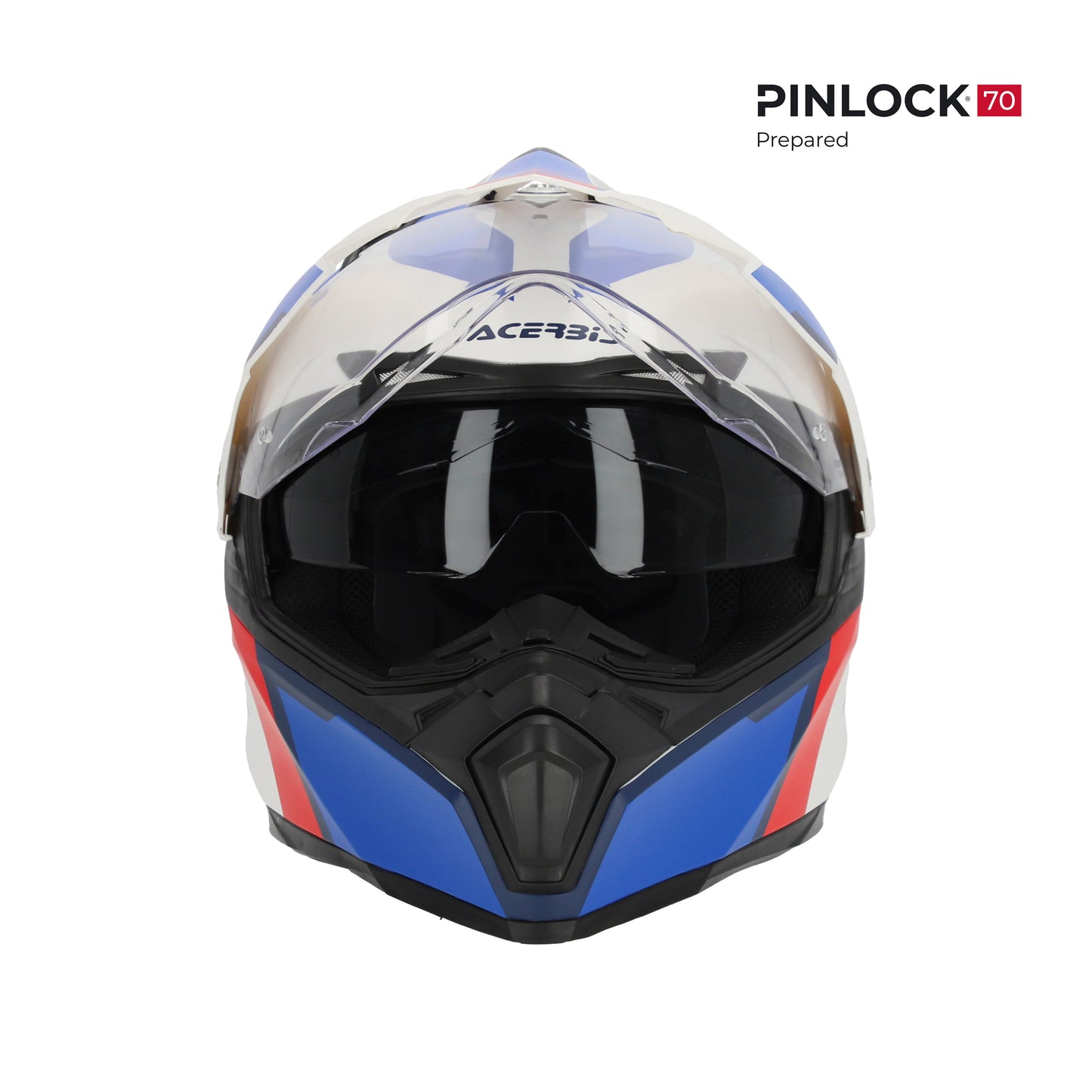 Acerbis - Flip FS-606 Dual Road Helmet - White/Blue/Red - (ECE 22.06 Safety Approved)