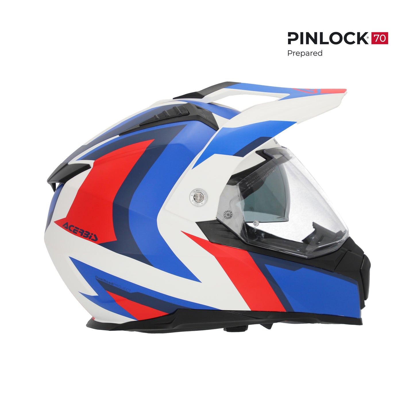 Acerbis - Flip FS-606 Dual Road Helmet - White/Blue/Red - (ECE 22.06 Safety Approved)