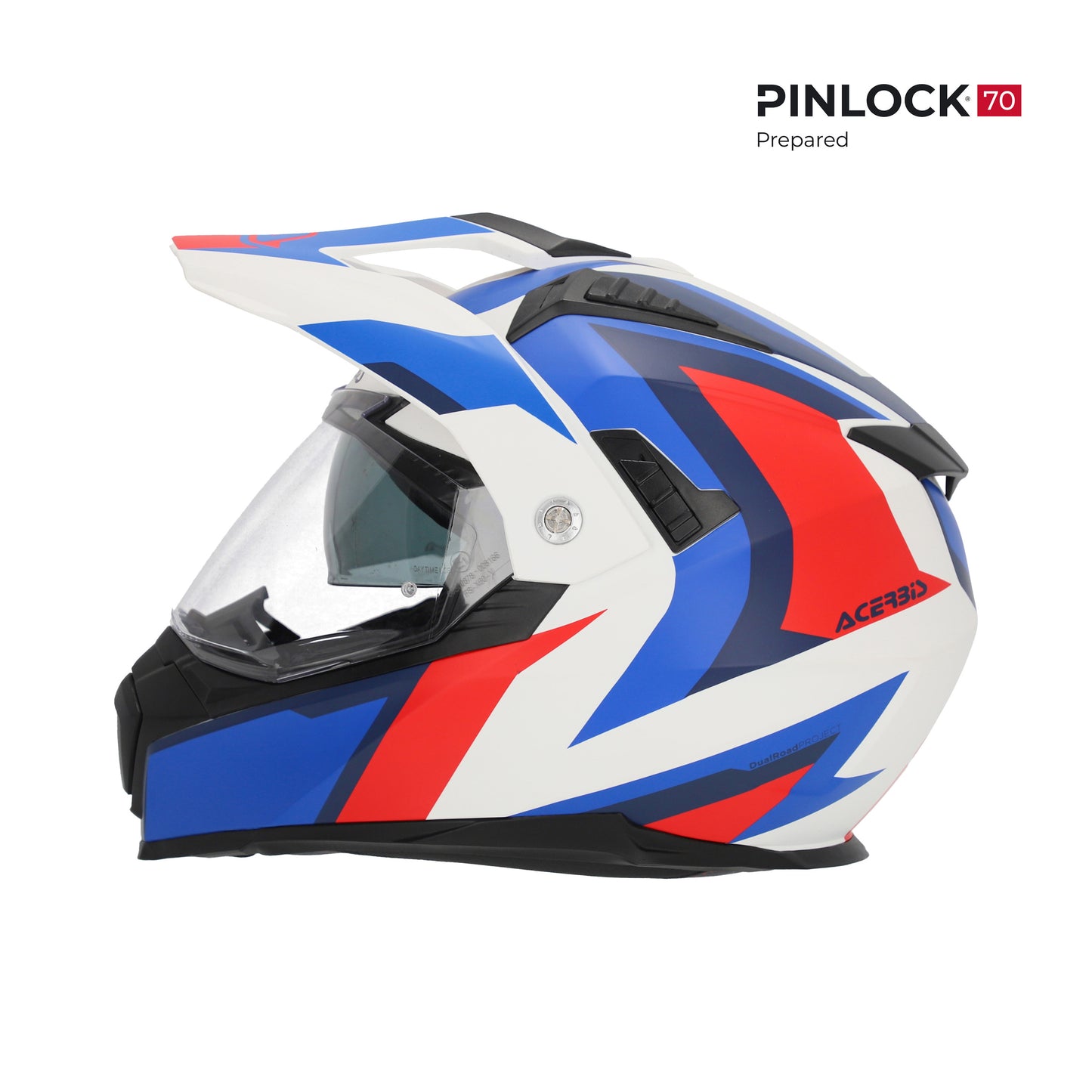 Acerbis - Flip FS-606 Dual Road Helmet - White/Blue/Red - (ECE 22.06 Safety Approved)