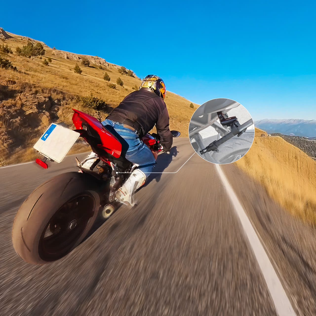 Insta360 - Motorcycle Selfie Stick Clamp