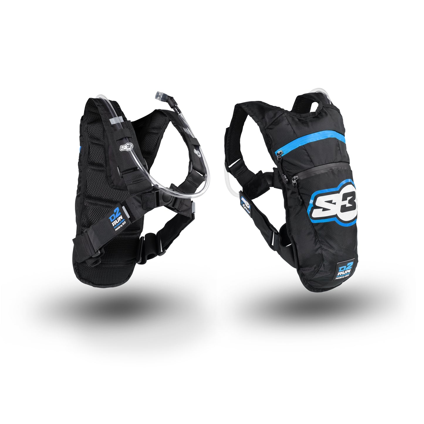 S3 - 02 Run Hydration Bag Blue 8L with 1.5L Capacity