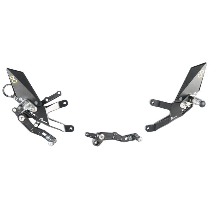 Lightech - Adjustable Rearsets with Fixed or Folding Footpeg BMW S1000RR & S1000R (2015-2018)
