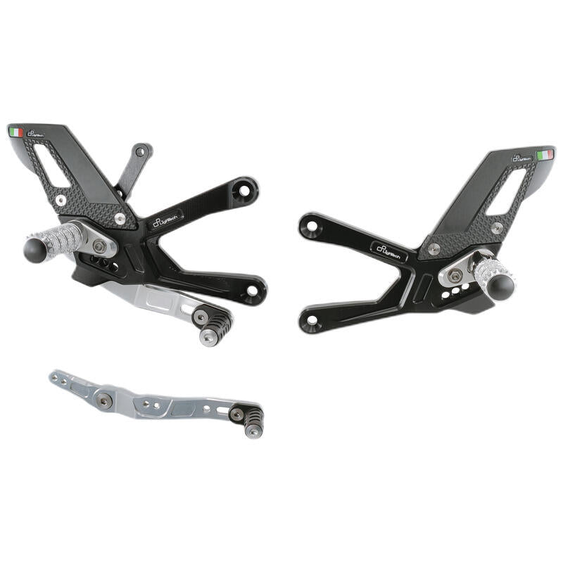 Lightech - Adjustable Rearsets Fixed or Folding Footpegs Yamaha YZ-F R1 / R1M (2015-2025)