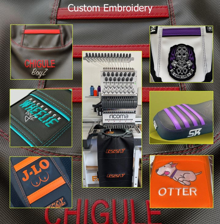 Izzy Design - Adventure Bike / Quad Custom Gripper Seat Covers