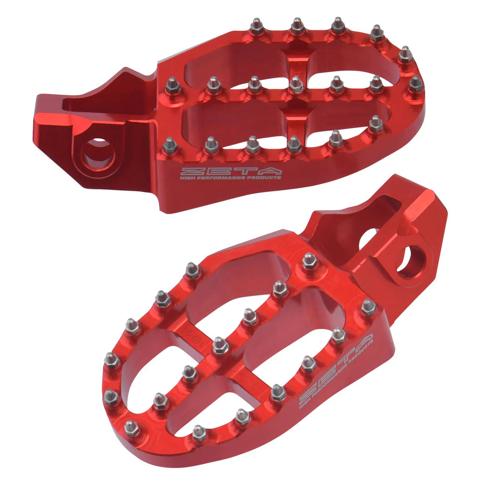 Zeta - Red Aluminium Footpegs GAS GAS