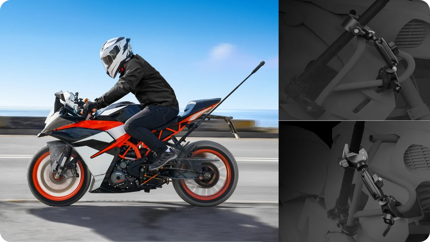 Insta360 - Motorcycle Selfie Stick Clamp
