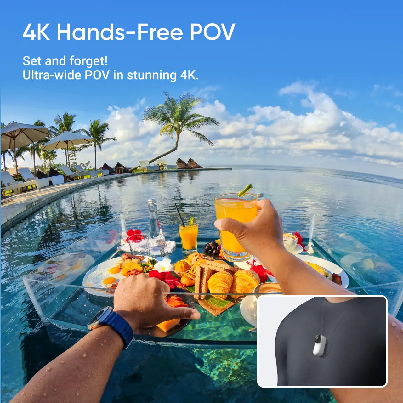 Insta360 - GO 3S 4K Action Camera 128GB - Black or White