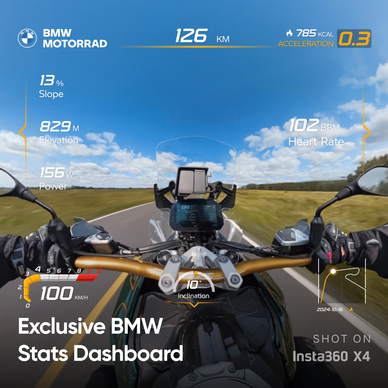 Insta360 - X4 8K 360 Action Camera - BMW Motorrad Limited Edition