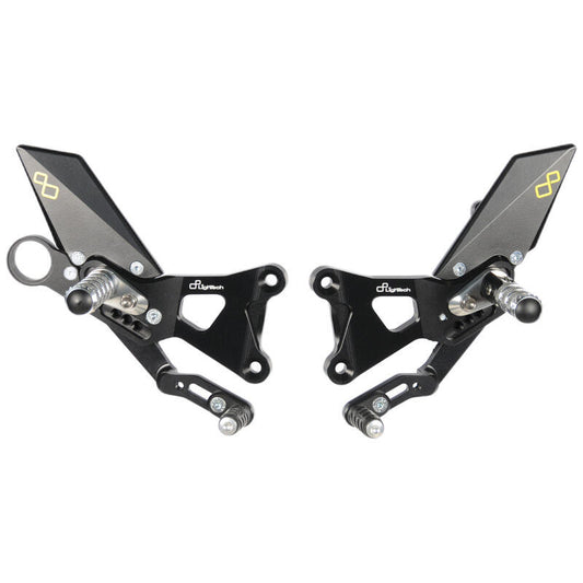 Lightech - Adjustable Rearsets Fixed Or Folding Footpegs BMW S1000RR & HP4 (2009-2014)