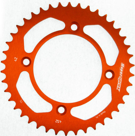 Supersprox - 39T Orange Aluminium Rear Sprocket KTM 50 2014+