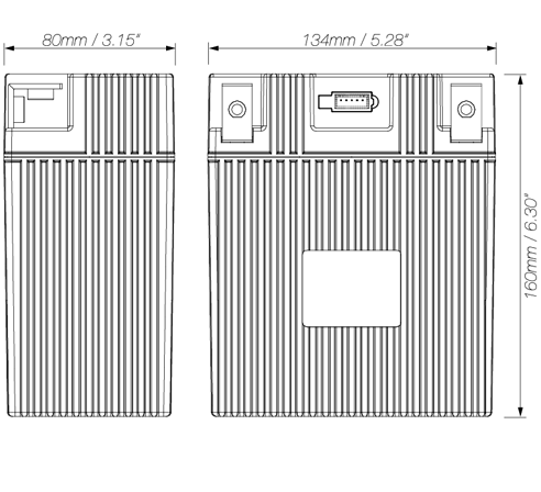 Shorai - Lithium Battery LFX14A5-BS12