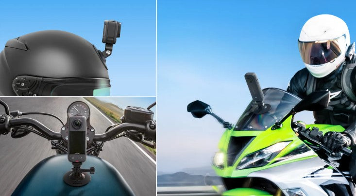 Insta360 - X4 8K 360 Action Camera - Motorcycle Bundle