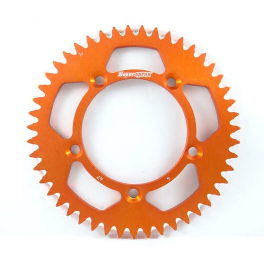 Supersprox - 48T Orange Aluminium Rear Sprocket KTM 65 2012+