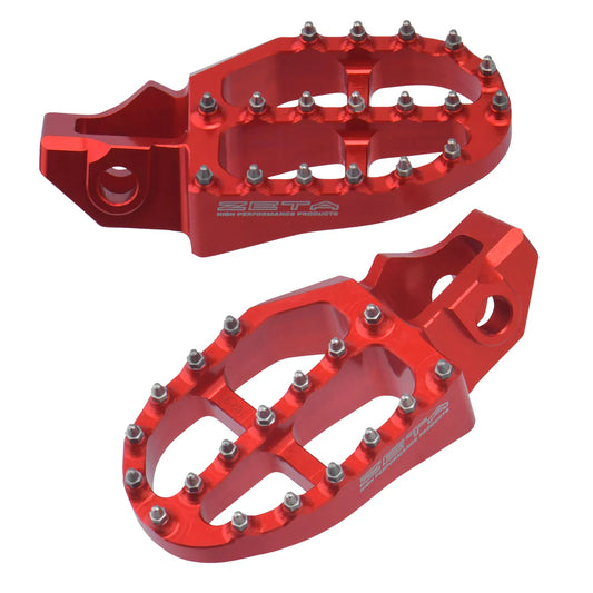 Zeta - Red Aluminium Footpegs GAS GAS